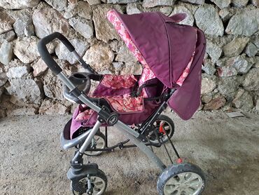 детская коляска зима: Коляска, цвет - Розовый, Новый