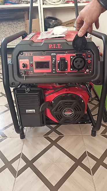 su cəkən masin: P.I.T. PGE5500-G benzin generatoru - Güc: 5 500 W - Gərginlik — 4