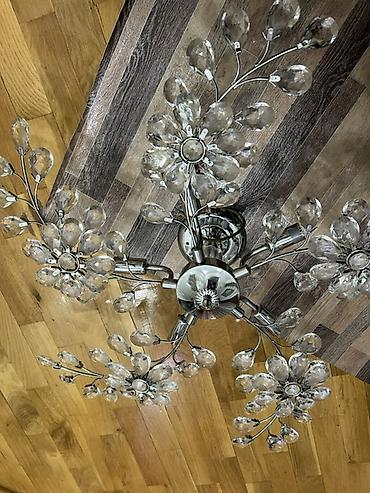 omid cilcıraq: Çılçıraq, 5 lampa, Xrustal — 2