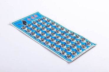 Компьютерные мышки: Кнопки пришивные 5 мм* никель 50шт /блистер