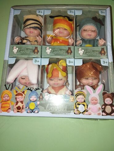 Qəfəslər: Kuklalar Məhsul: Doll Lovely – heyvan geyimində mini bebeklər dəsti -
