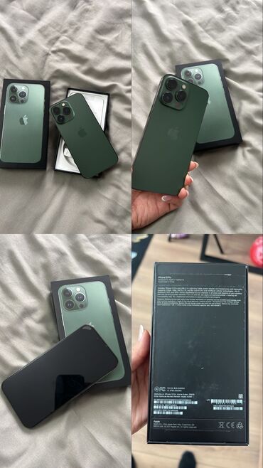 Apple iPhone: IPhone 13 Pro, Б/у, 256 ГБ, Alpine Green, Коробка