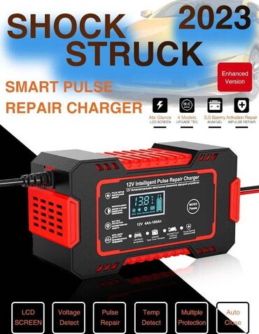 Auto oprema: Inteligentni PUNJAČ akumulatora 12v 6A, LCD displej • Kapacitet — 9