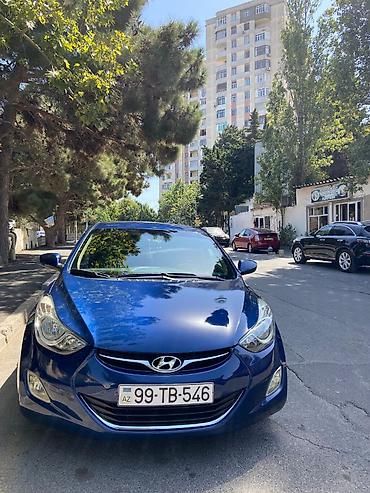 spoiler elantra 2017: Hyundai Elantra sedan (MD/5-ci nəsil), göy rəng. - Kuzov: 4 qapılı — 7