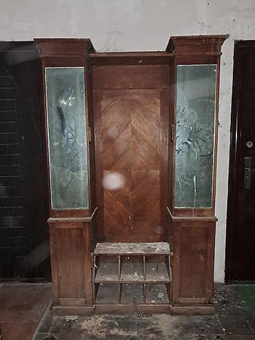 Dəhliz dolabları: Məhsul: Dəhliz üçün taxta paltar asılqanı və ayaqqabı dolabı — 2