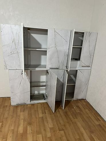 silver kitchen: Кухонный гарнитур, Б/у, цвет - Серый — 7