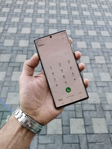 seki telefon satisi: Samsung Note 10 5G, 256 GB, rəng - Qara, Barmaq izi, Face ID