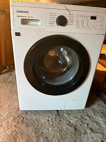 sol qulaqda ses: Paltaryuyan maşın Samsung, 6 kq, İşlənmiş, Avtomat, Kredit yoxdur — 1