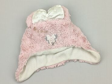 czapka różowa zimowa: Czapka, Disney, 3-4 lat, 50-51 cm, stan - Zadowalający