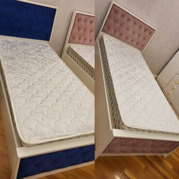 tek neferlik yataq desti: İşlənmiş, İkinəfərlik çarpayı, Matras ilə