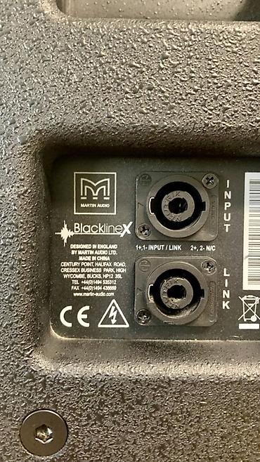 usilitel kalonka satilir: Martin Audio BlacklineX akustik sistemi + güc gücləndiricisi komplekti — 3