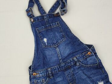 bluzka z odkrytym brzuchem dla dzieci: Ogrodniczki DenimCo, 11 lat, 140-146 cm, stan - Idealny