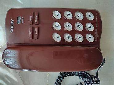 Stasionar telefon aparatı – GOLDY brendi, simli model. Xüsusiyyətlər