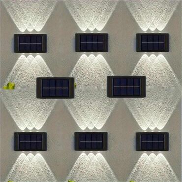 Rasveta: 6 LED solarnih zidnih svetala za spoljnu upotrebu/2 komada. Opremljen — 7