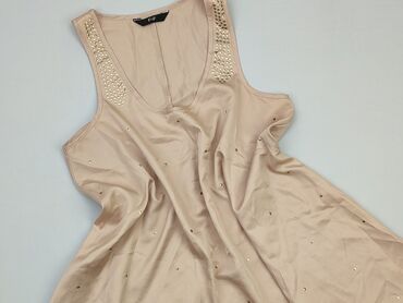 beżowa bluzki krótki rękaw: Блуза жіноча, F&F, M, стан - Хороший