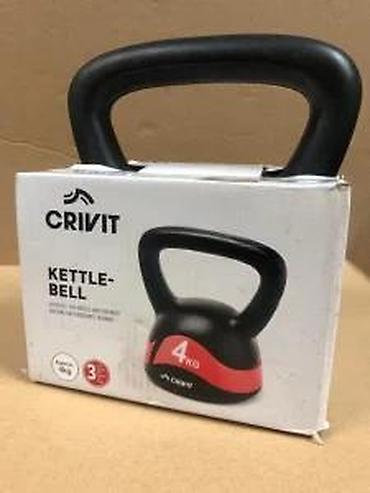 Tegovi za vežbanje: CRIVIT Kettlebell 4 kg - Težina: 4 kg (označeno na proizvodu) - — 6