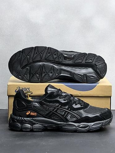 Личные вещи: Кроссовки ASICS в черном цвете с контрастным оранжевым логотипом — 2