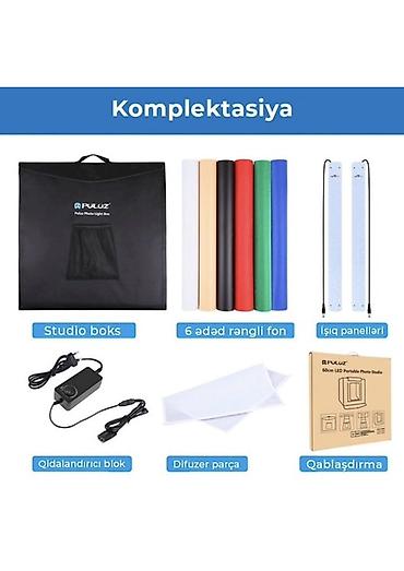 iphone 8 plus irsad: Puluz Foto Light Box – 60×60×60 sm portativ fotoqutu Məhsulunuzun — 8