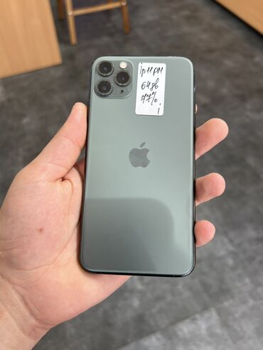 apple iphone 6: IPhone 11 Pro Max, 64 GB, Yaşıl