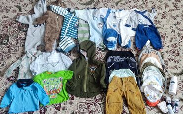 рабочие одежда: Детские вещи на мальчика с 3мес-годик +хипсит 800с без ветровки и без
