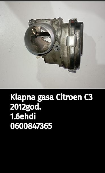 tomos agregat: Klapna gasa za Citroën C3 (2012), motor 1.6 e-HDi. - Originalni deo – — 1