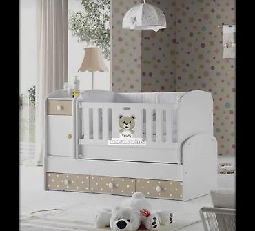 beşik tülü: Uşaq beşiyi və komodlu Yellənən Teddy bear 1 ay işlənib. Təzədən — 1