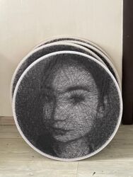 необычные подарки на день рождения: Твоя фотография в уникальном исполнении из нитей! 🧵 Каждая линия — это