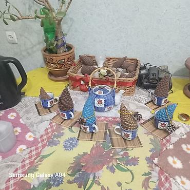 cay: Çay dəsti, rəng - Mavi, Keramika, Yaponiya — 4