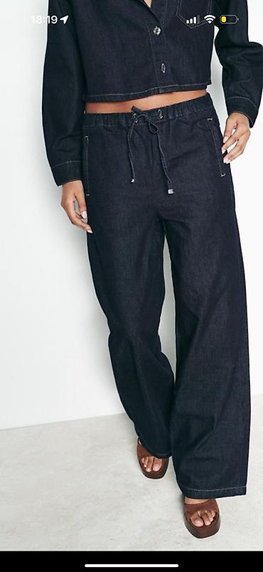Zara original джинсовые брюки джоггеры АБСОЛЮТНО НОВАЯ 🆕 Размер Хс