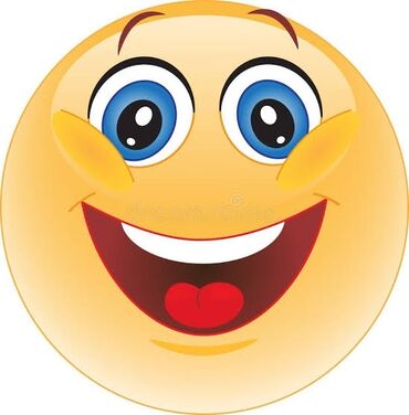 рекламный ролик: Смайлик «Весёлая мордашка» — яркое изображение с большими синими