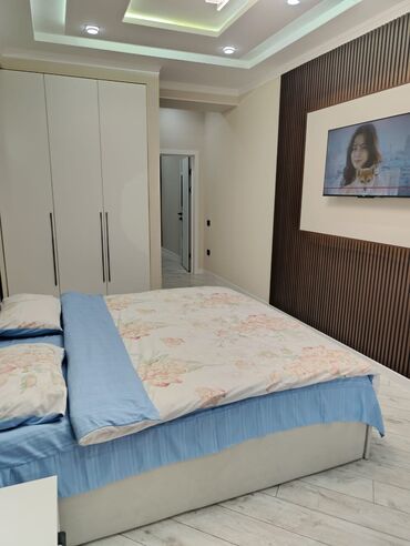 квартира бишкек 3 комната: 2 бөлмө, Душ кабинасы, Жаздык, жууркан-төшөк каптары, Кондиционер
