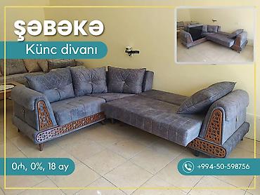 Divanlar: Künc divan, Yeni, Açılan, Bazalı, Şəhərdaxili pulsuz çatdırılma — 2