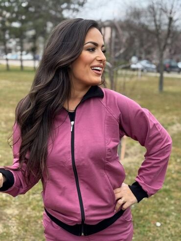 Gornji i donji deo: Nove pamučne komplet trenerke dostupne M do 6XL-sa ranflom ili bez — 13