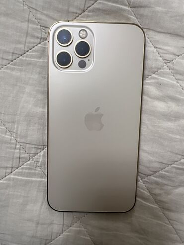 списанные телефоны за 0 руб: IPhone 12 Pro, Колдонулган, 128 ГБ, Алтын, Каптама, 80 %