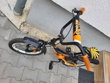 Dečiji bicikli: Dečiji bicikl "SCOUT" u crnoj boji sa narandžastim i žutim detaljima — 5
