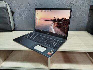 стильный ноутбук: Ноутбук, HP, 16 ГБ ОЗУ, AMD Ryzen 5, 15.6 ", Для работы, учебы, память SSD