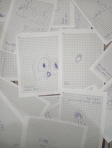 tort ucun kepenek sekilleri: 5 yaşlı qızımın və 6 yaşlı oğlumun çəkdiyi rəsmlər. Hər biri 10