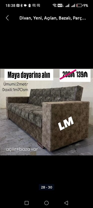 Divanlar: Divan, Yeni, Açılmayan, Bazasız, Nabuk, Ödənişli çatdırılma — 24