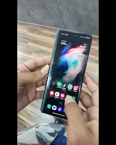 Samsung: Samsung Galaxy Z Fold 3, 256 GB, rəng - Yaşıl, Sensor, Barmaq izi, Simsiz şarj