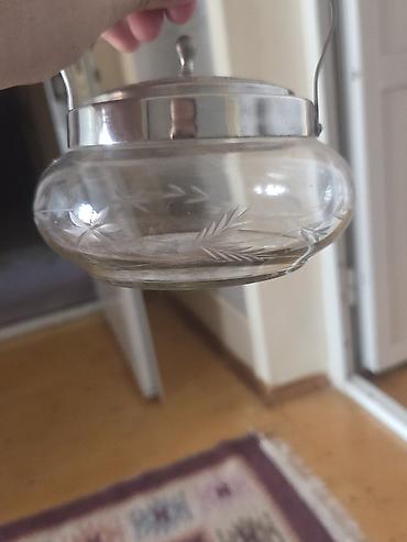 samovar cay: Şüşə qab – metal qapaqlı və tutacaqlı - Material: şəffaf qalın şüşə — 4
