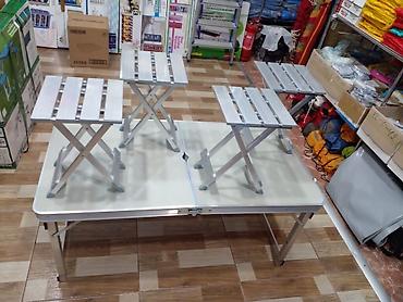 Bağ, çöl mebeli: Piknik masası Masa ve 4 stul ( alminiyum ibarətdir stullar bitişik — 2