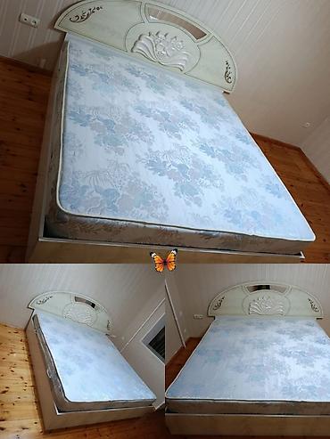 matras 160x200: Endirim edildi taxt 160m yaxşı vəziyyətdə ortoledik matrasla ölçü — 1