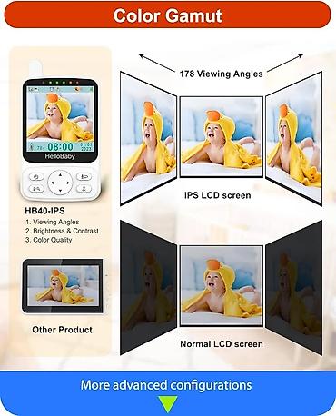 camera 2500: HelloBaby Uşaq Nəzarət Kamerası HelloBaby HB40 Uşaq Monitoru — 4