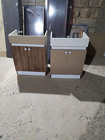 divar skaflari: Mebel dolabı dəsti – lavabo altı şkaflar - Model: 2 ədəd kompakt — 1
