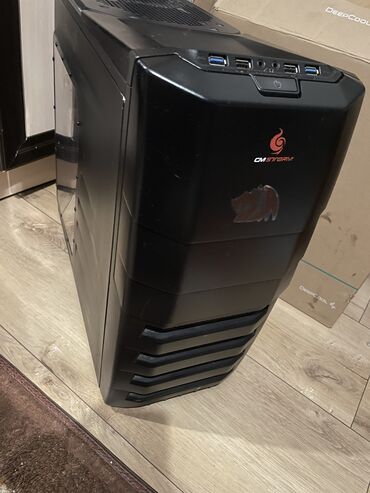 экран на ноутбук: Корпус ПК, Б/у, Cooler Master, ATX, цвет - Черный