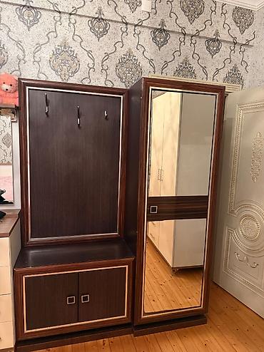 kunc skaf: Yeni, 3 qapılı, Güzgülü, Qəhvəyi, Açılan, Künc dolab — 1