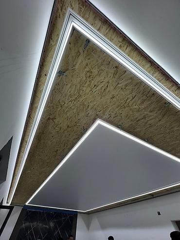 Натяжной потолок: Натяжной потолок Матовое Монтаж — 11