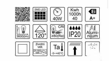 Rasveta: Plafonjera, bоја - Bela, Novo — 9