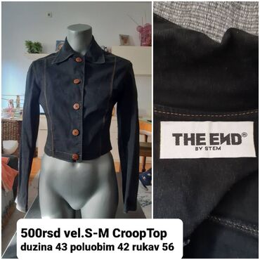 Other Jackets, Coats, Vests: Croop Top jaknica kao nova. Odgovara S-M velicini