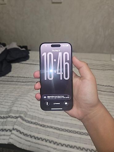 iphone 16 pro: IPhone 15 Pro, Б/у, 256 ГБ, Черный, 86 % — 2